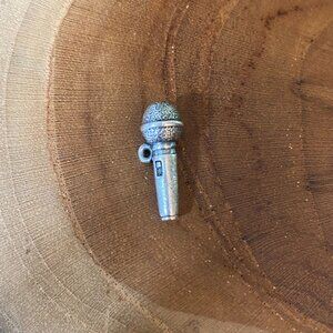 RETIRED James Avery Microphone Charm, Sterling Silver